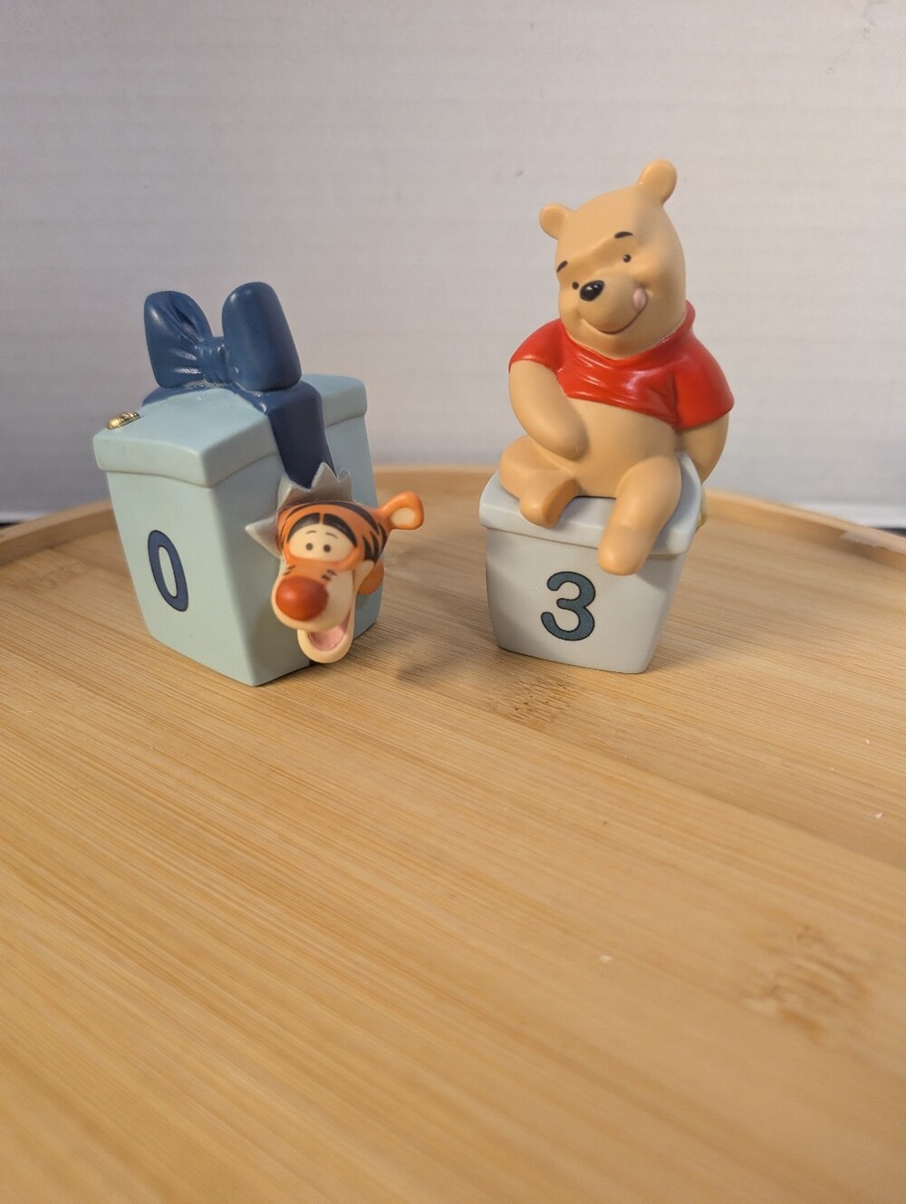 Pooh And Friends Winnie The Pooh Ceramic Birthday Number Figurines 0 And 3